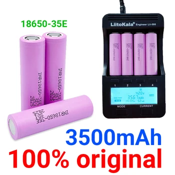 100% Naujas Origineel 18650 3500mah 20A Ontlading INR18650 35E 1-10VNT 3.7 V, Li-Ion Baterija Oplaadbare