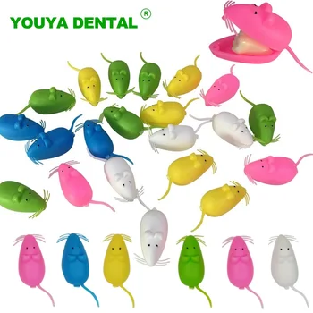 100vnt Kūdikių Dantų Lauke Plastikiniai Vaikų pieninių Dantų Fėja Lauke Mielas Pelės Forma talpinimo Vaikų Suvenyrų Išsaugoti Atveju Organizatorius