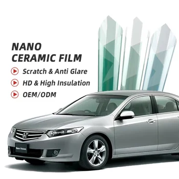 152cmX30m Nano Keramikos Atspalviu Kino Auto Atspalviu Langą Saulės IR80% 99% Anti-glare UV Apsauga Automobilio GlassSticker