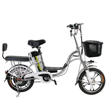 16 Colių Elektrinis Dviratis Dvi Asmenį E-Bike Ličio Baterija Priekiniai Kamieno Krepšelį Aliuminio Lydinio Rėmo Dviratį