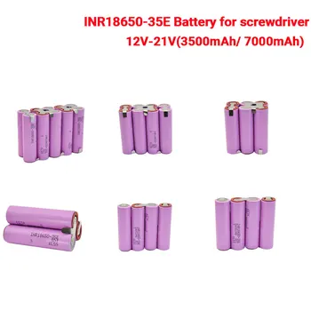 18650 Baterija 35E3S 4S 5S 6S 8S 7.4 V 12.6 V, 14.8 V 18V 25.2 V 29.6 V 7000mAh Suvirinimo Baterijos 18650 Akumuliatorius