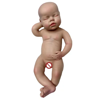 20 Colių 3D Dažytos Odos Bebe Atgimsta Lėlės viso Kūno Silikono Lėlės, Gali Gerti ir tualetą iš Rankų darbo Gyvas Naujagimis Baby Doll