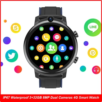 3GB 32GB Android 7.1 Smart Watch Vyrų 1.6