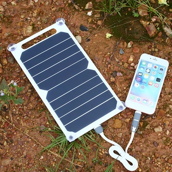 6W 5V USB Prievado, Saulės Skydelis Nešiojamų Sunpower Ląstelių Pusiau lankstūs Valdybos Mobiliojo Telefono fotogalvaninių elementų Įkrovimo Galia Bankas