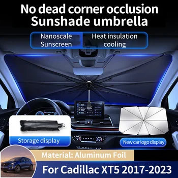 Aliuminio Folija Automobilio Priekinio Lango skėtį nuo saulės Padengti Saulės Atspalvis, Raštas Skėtis Auto Reikmenys Cadillac XT5 2017~2021 2022 2023