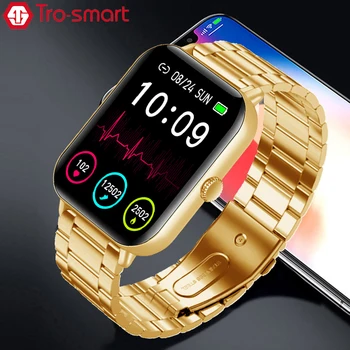 Aukso Smart Watch Vyrai Moterys 10 Minučių Greito Įkrovimo Smartwatch Dial Ryšio Smart Laikrodis 123+ Sporto Fitness Tracker Trosmart G90