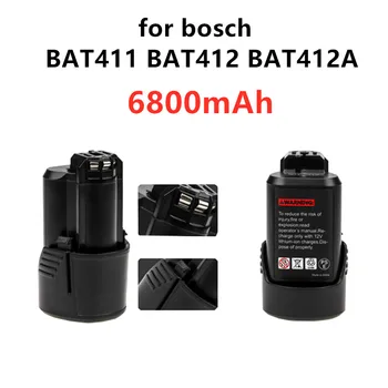 Batterie Li-Ion supilkite BOSCH, nouveauté 100%, 10,8 V/12V, 6,8 Ah, BAT411, BAT412, BAT4