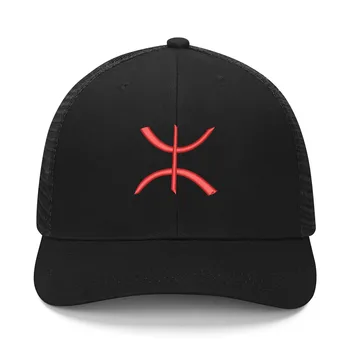 Berberų Vėliavos Siuvinėjimo Skrybėlę Vyrai Moterų Sporto Beisbolo Kepurę Kvėpuojantis Akių Vasaros Saulės Skydelis Galvos Apdangalai Užsakymą Kepurės Logotipas