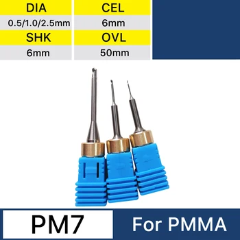 Dantų PM7 Pmma Frezavimo Bur Fresa Šlifavimo Įrankiai D6 Pmma Diskas