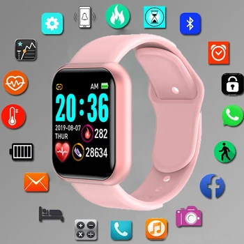 Digital Smart watch Moterų laikrodžiai led elektroninis laikrodis 