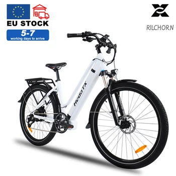 ES Sandėliai Naujas E-bike 27.5 Colių Elektrinis Dviratis 500W Variklis 48V 17AH Ličio Baterija 9 Greičio Moterų Electric Bike City E-bike