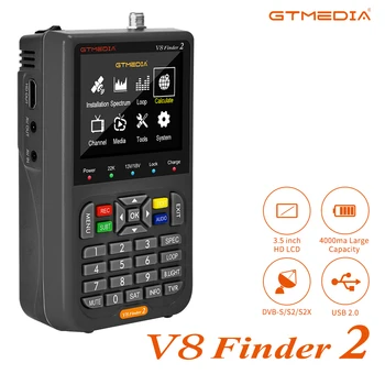 GTMEDIA V8 Finder 2 Palydovų Signalų Ieškiklis DVB-S/S2/S2X Skaitmeninis 1080P HD H. 265 VS ST-5150 V8 FINDER PRO WS6933 WS6980 Sandėlyje