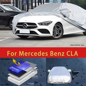 Mercedes Benz CLA Lauko Apsaugos Pilnas Automobilių Apima Sniego danga skėtį nuo saulės atspari Vandeniui apsauga nuo dulkių Šildomi Automobilių reikmenys