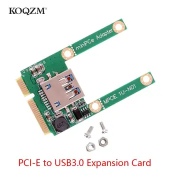 Mini PCI-E, USB 3.0 Išplėtimo Plokštę Nešiojamas PCI Express PCIe Su USB 3.0 Konverteris Riser Card Adapteris Su Varžtu Detalės
