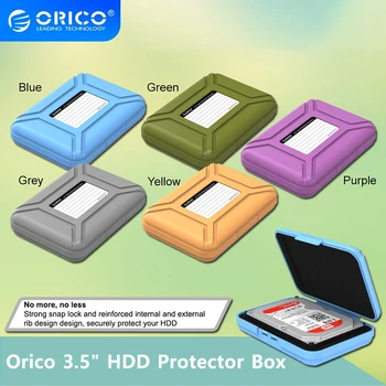 ORICO 3,5 colių HDD DĖŽUTĖS Saugojimo Apsauginė Įvorė Apsauginis Maišelis Slėgio ir Anti-patenka su Etikete Duomenų Organizavimą PHX35