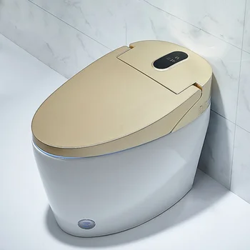 Prabangus modernaus vonios vieną elektroninio wc automatinė komoda protingas closestool aukso smart tualetas su bide funkcija