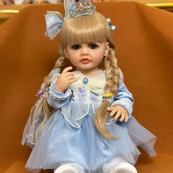 SANDIE 55CM Full Body Silikono Mergina Lėlės Betty Vandeniui Bathy Žaislas Vertus-Išsamius Dažų su 3D atrodo Matomi Venų