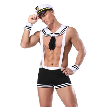 Seksualus Egzotinių Helovinas Kostiumas Sailor Mados Cosplay Vyrams