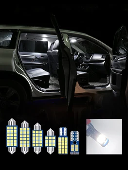 Už Suzuki Swift 2013 m. 2014 m. 2015 m. 2016 2vnt Klaidų LED Lemputė Komplektas, Baltos spalvos Automobilio Salono Dome Skaitymo Lempos bagažo skyriaus Apšvietimas Priedai