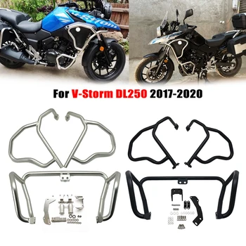 Už Suzuki V-Storm DL250 DL 250 2016-2020 2019 Motociklo Viršutinės Apatinės Crash Bar Variklio Bakas Guard Dangtis Bamperis Rėmo Raštas