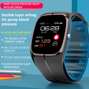 XiaoMi Oro Siurblys Visiškai Wraped Simetriškus Oro Pagalvė Kraujo Spaudimas Smart Žiūrėti Fitness Tracker Vyrų, Moterų Kūno Temperatūra Smartwatch